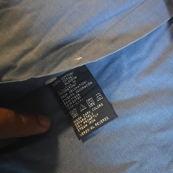 Cotton dress shirt, Tommy Hilfiger, long sleeve button-down - Picture 3 of 5